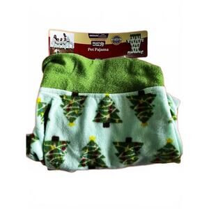 Holiday dog one piece Pajamas Size Medium Heart to Tail